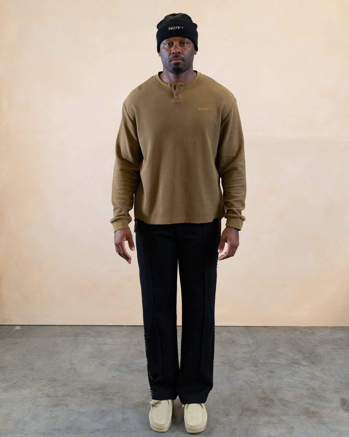 Distressed Thermal Shirt